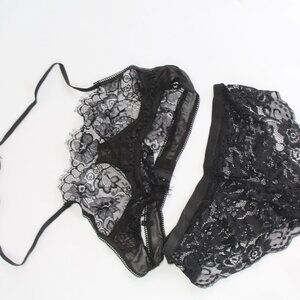 Black Lace Lingerie - New in Bag -Medium
